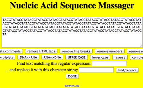 nucleotide sequence massager